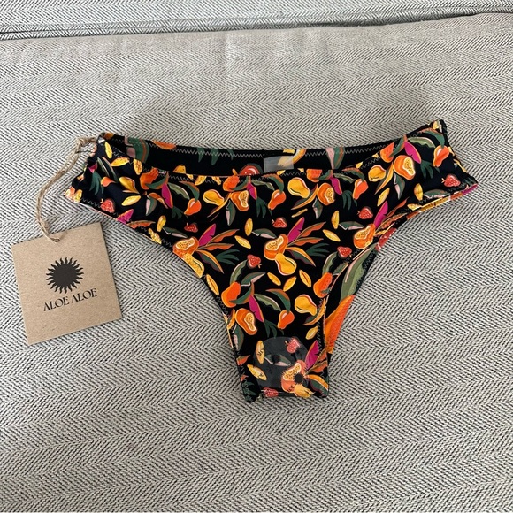 NWT Aloe Aloe Fruit Punch Hipster Bikini Bottom Size Extra Small XS Reversible - Picture 4 of 5